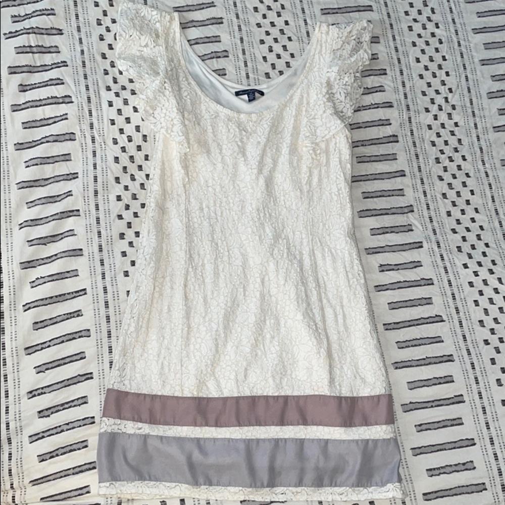 American Eagle Lace Flutter Sleeve Dress